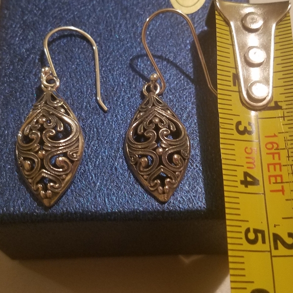 Sterling Silver 925 Marquise earrings - Picture 4 of 6